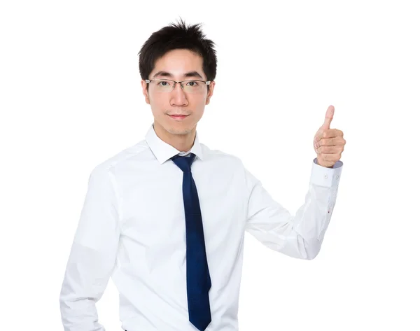 Young asian businessman in white shirt — Stock Photo, Image