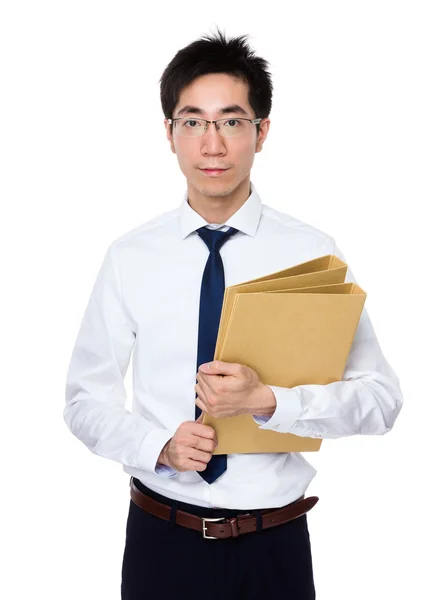 Young asian businessman in white shirt — Stock Photo, Image