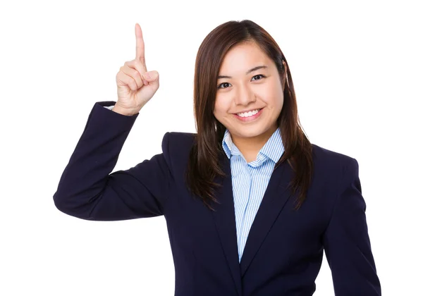 Asiática joven mujer de negocios en traje de negocios — Foto de Stock