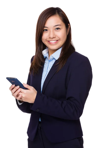 Asiática joven mujer de negocios en traje de negocios — Foto de Stock