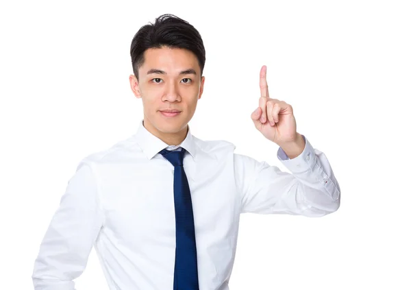 Asiatiska stilig affärsman i vit skjorta — Stockfoto