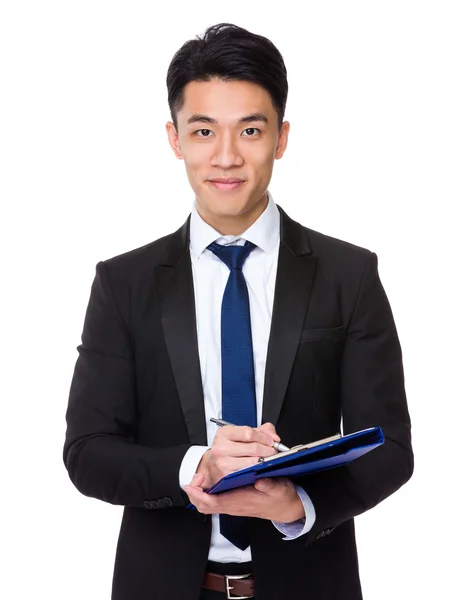 Asian handsome businessman in business suit — Stock Photo, Image