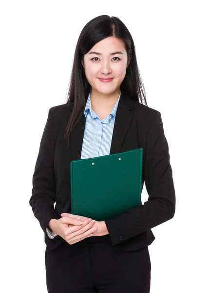 Young asian businesswoman in business suit — Stock Photo, Image