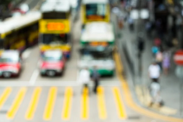 Sfondo sfocato persone affollate a Hong Kong — Foto Stock