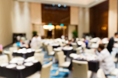 Restoran hafif bokeh ile arka plan bulanıklık