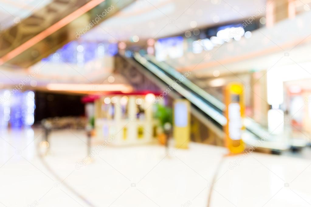 Blur image of shopping mall 