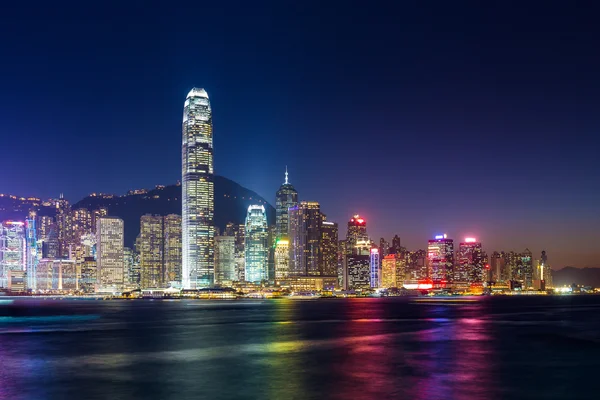 Hong kong city bei Nacht — Stockfoto