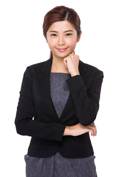 Junge asiatische Geschäftsfrau in Business-Anzug — Stockfoto