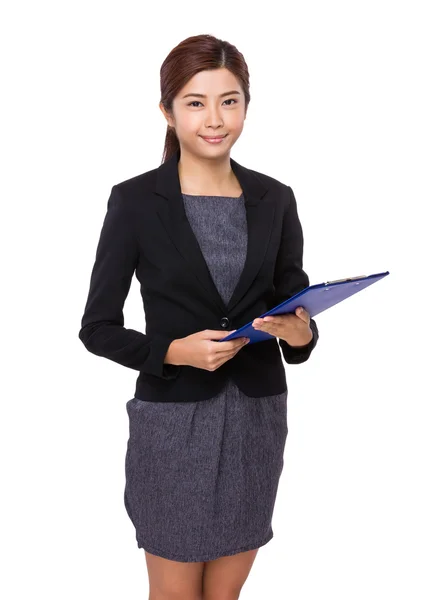 Joven asiática mujer de negocios traje — Foto de Stock