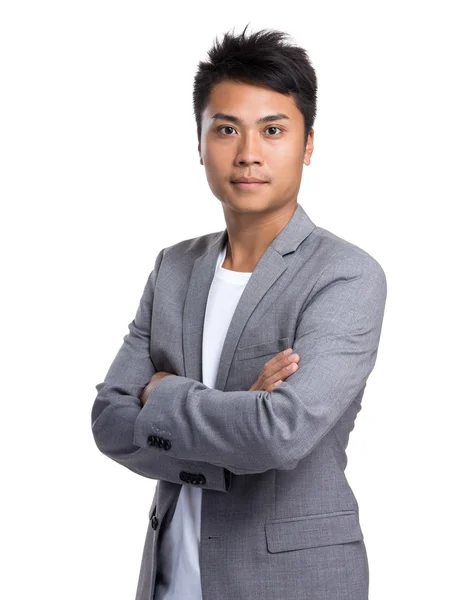 Junge asiatische Geschäftsmann in Business-Anzug — Stockfoto