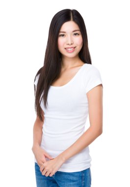 Asyalı genç güzel kadın