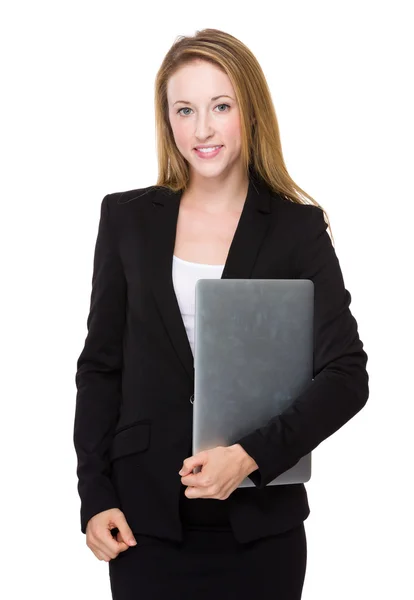 Young businesswoman in business suit — Stock Photo, Image