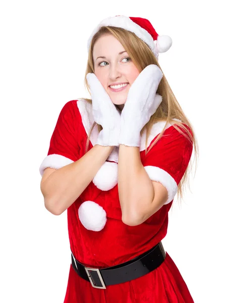 Young Woman with christmas costume — Stock Photo, Image