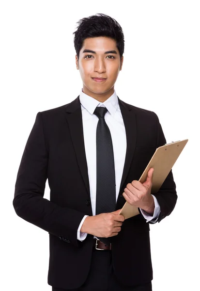 Asian handsome businessman in business suit — Stock Photo, Image