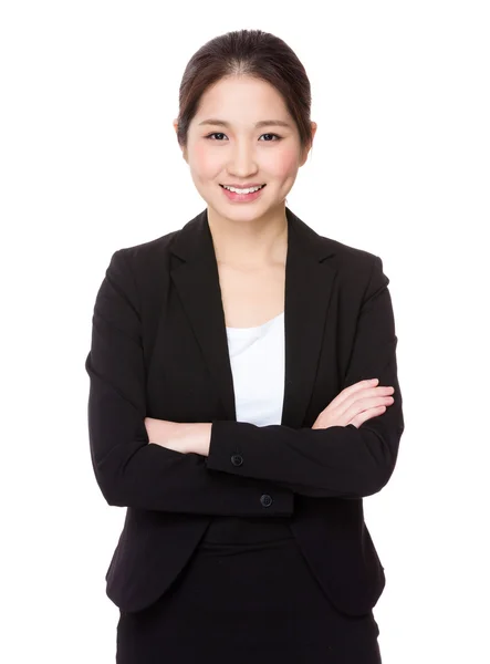 Junge asiatische Geschäftsfrau in Business-Anzug — Stockfoto