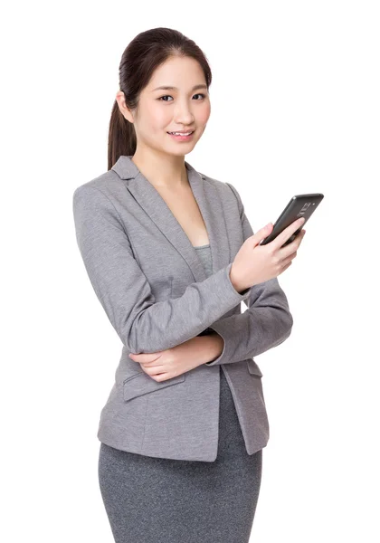 Young asian businesswoman in business suit — Stock Photo, Image