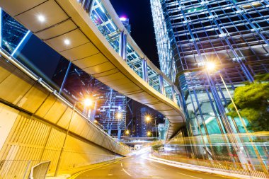 Hong Kong 'da gece trafiği