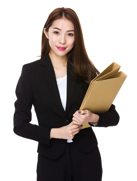 Young asian businesswoman in business suit — Stock Photo, Image