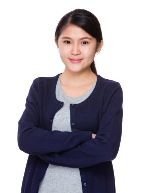 genç bir kadın kılığında