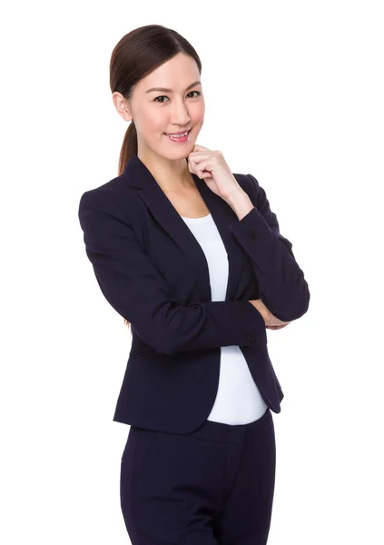 Joven asiática mujer de negocios traje — Foto de Stock