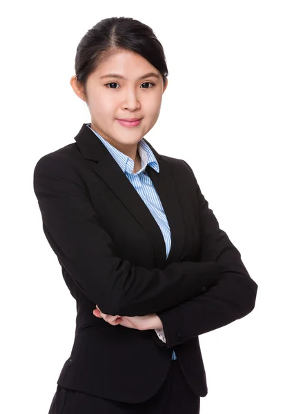 Junge Geschäftsfrau posiert — Stockfoto