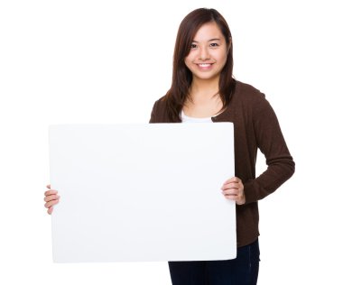 Asya genç kadın kahverengi hırka