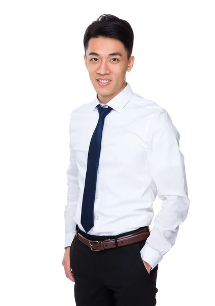 Young asian businessman in white shirt — Stock Photo, Image