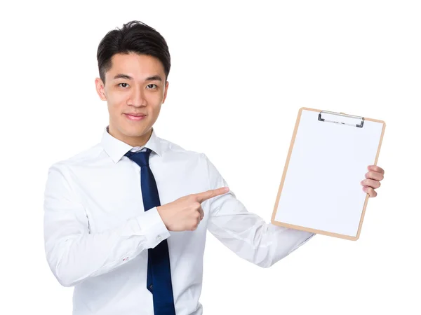 Young asian businessman in white shirt — Stock Photo, Image