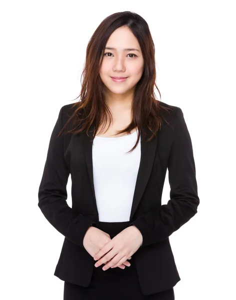 Jeune femme d'affaires asiatique en costume d'affaires — Photo