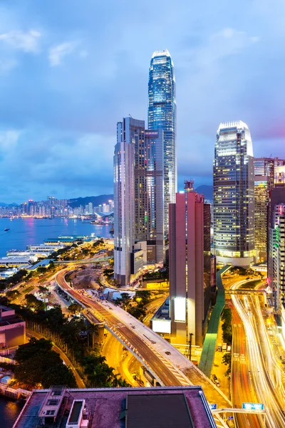 Geceleyin Hong Kong — Stok fotoğraf