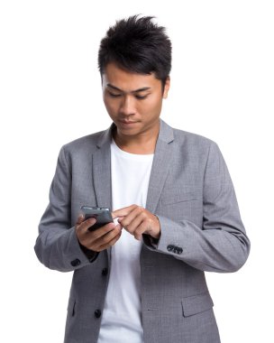 Asya yakışıklı iş adamı takım elbise