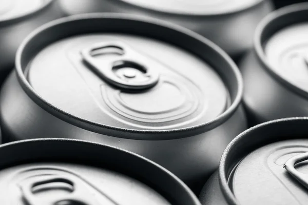 Aluminum beverage cans — Stock Photo, Image