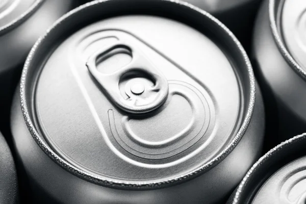 Aluminum beverage cans — Stock Photo, Image