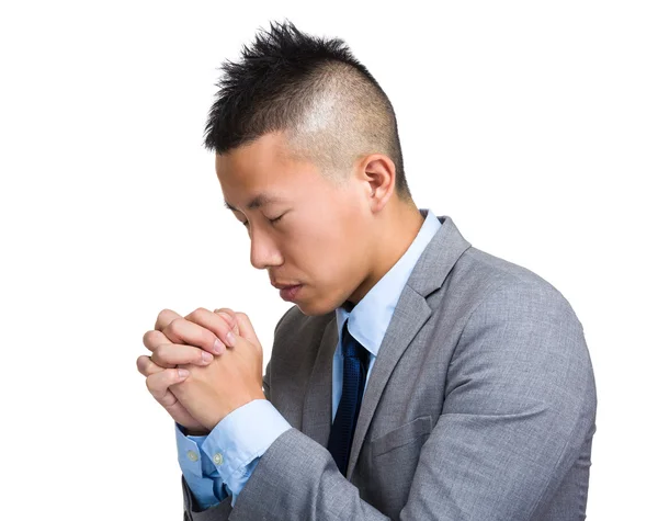 Asian handsome businessman in business suit — Stock Photo, Image