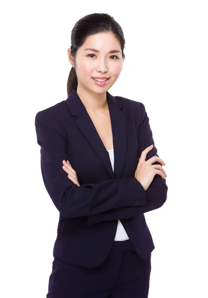 Junge asiatische Geschäftsfrau in Business-Anzug — Stockfoto