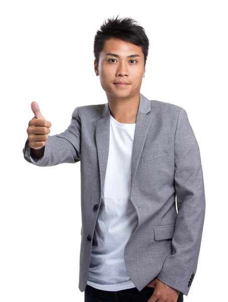 Ázsiai jóképű üzletember öltöny — Stock Fotó