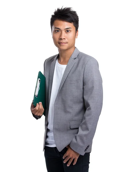 Asian handsome businessman in business suit — Stock Photo, Image