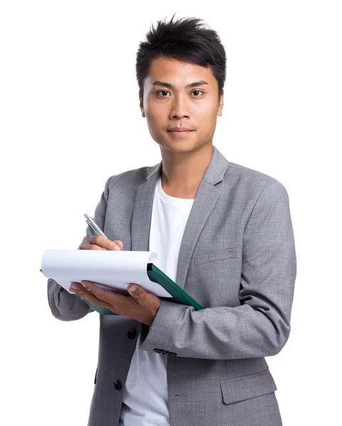 Asiatische schöne Geschäftsmann in Business-Anzug — Stockfoto