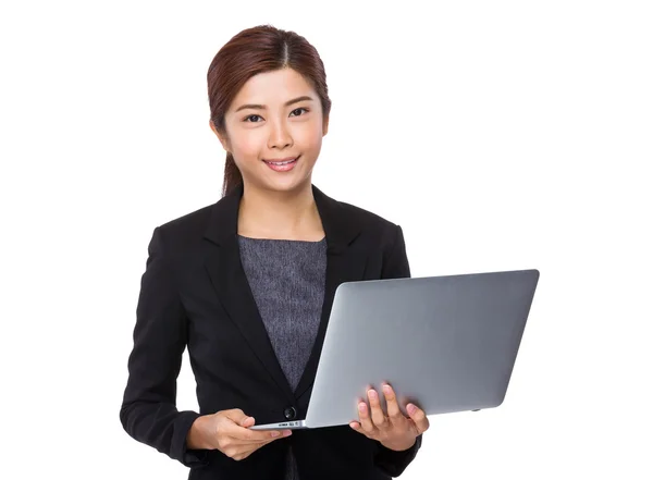 Asian young businesswoman in business suit — Stock Photo, Image