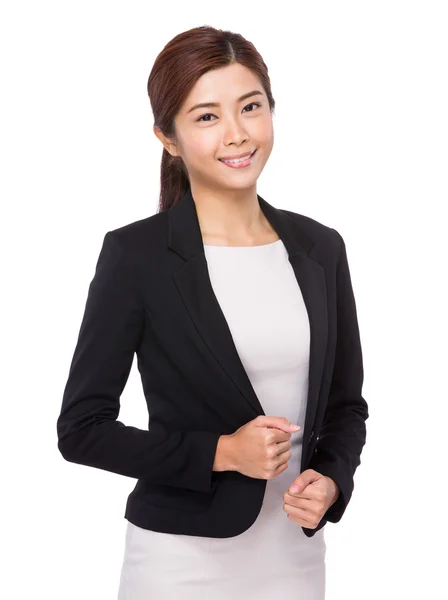 Asya genç iş kadını iş kıyafeti — Stok fotoğraf