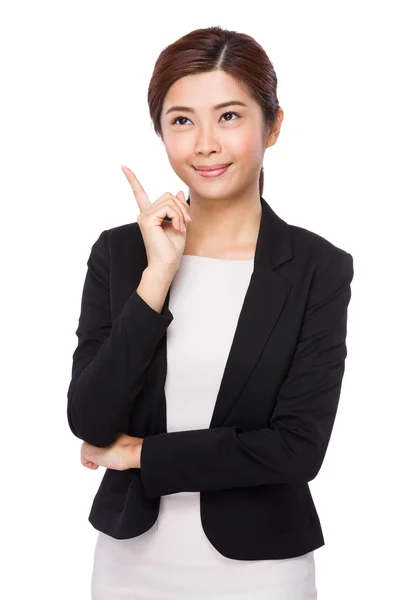 Asian young businesswoman in business suit — Stock Photo, Image