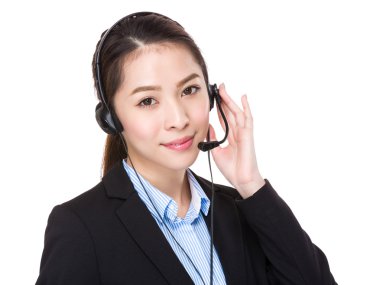 kulaklık ile müşteri hizmetleri operatör