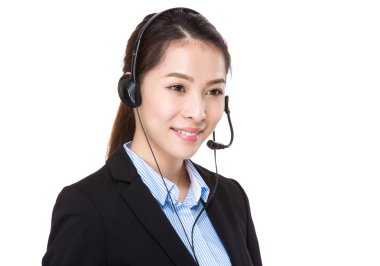 kulaklık ile müşteri hizmetleri operatör