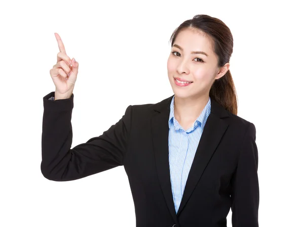 Asian young businesswoman in business suit — Stock Photo, Image