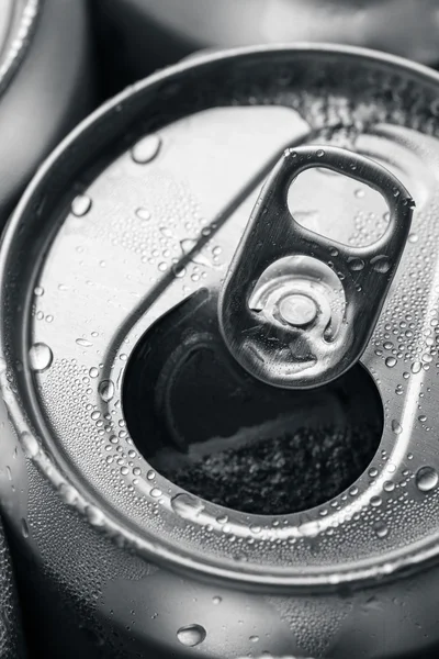 Opened canned beer — Stock Photo, Image