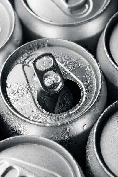 Opened canned beer — Stock Photo, Image