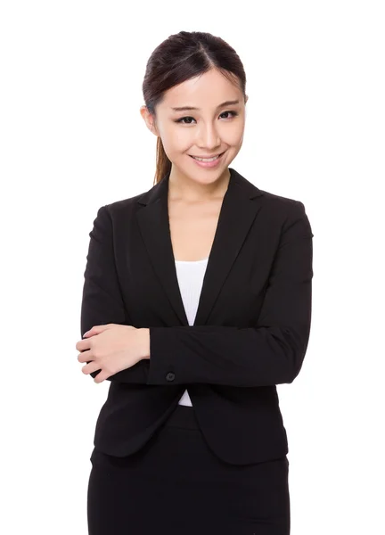 Asian young businesswoman in business suit — Stock Photo, Image