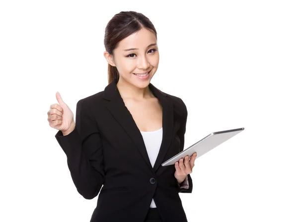 Asian young businesswoman in business suit — Stock Photo, Image