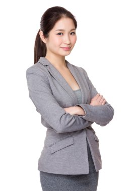 iş takım elbiseli genç Asyalı işkadını