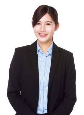 iş takım elbiseli genç Asyalı işkadını